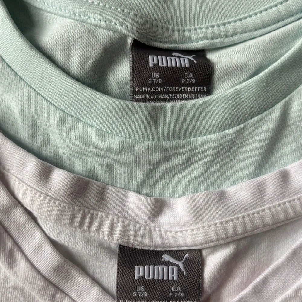 4pc Puma tops and shorts Mint, White, Gray, and Pink size 7/8 Mix & Match - Picture 5 of 15